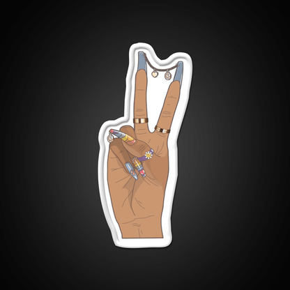 Peace Nail Salon Led Neon Sign Rgb Color - Shineneon