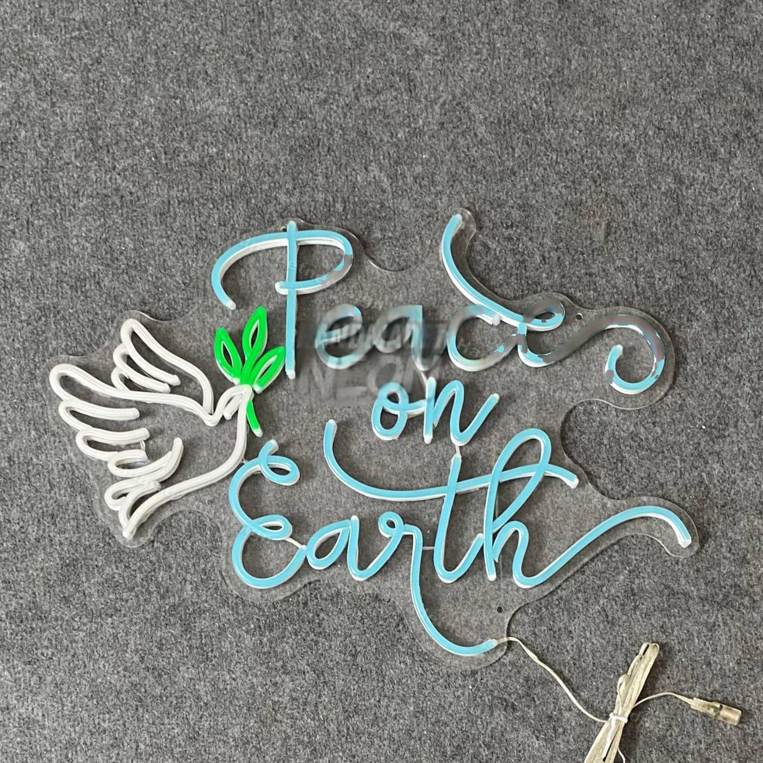 Peace On Earth Led Neon Sign | Shineneon