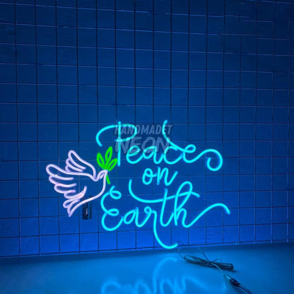 Peace On Earth Led Neon Sign | Shineneon