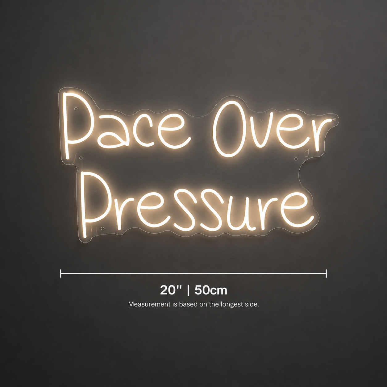 Peace Over Pressure Wall Decor LED Neon Sign - 04 Size Image