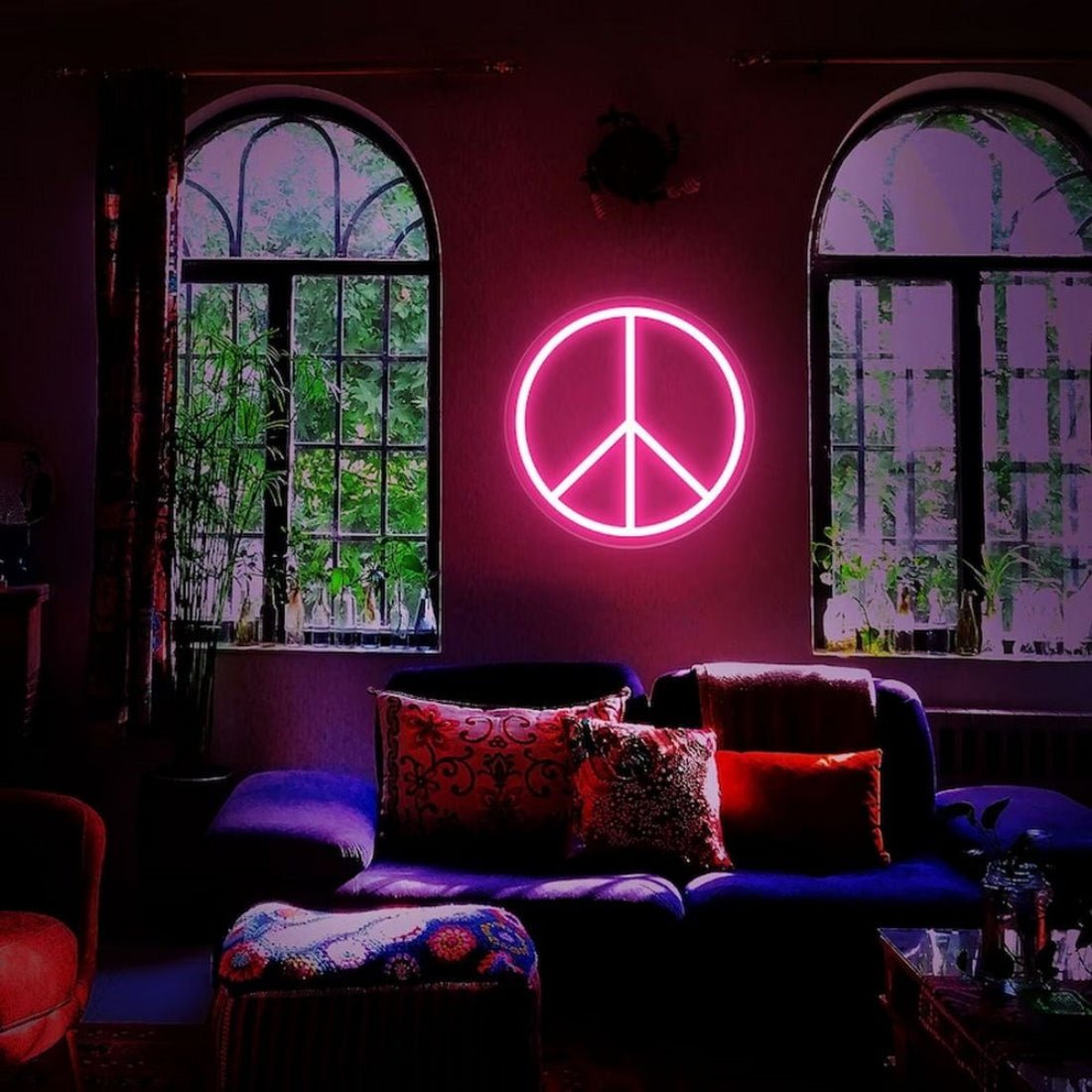Peace Symbol Led Sign Business Neon Sign - Shineneon