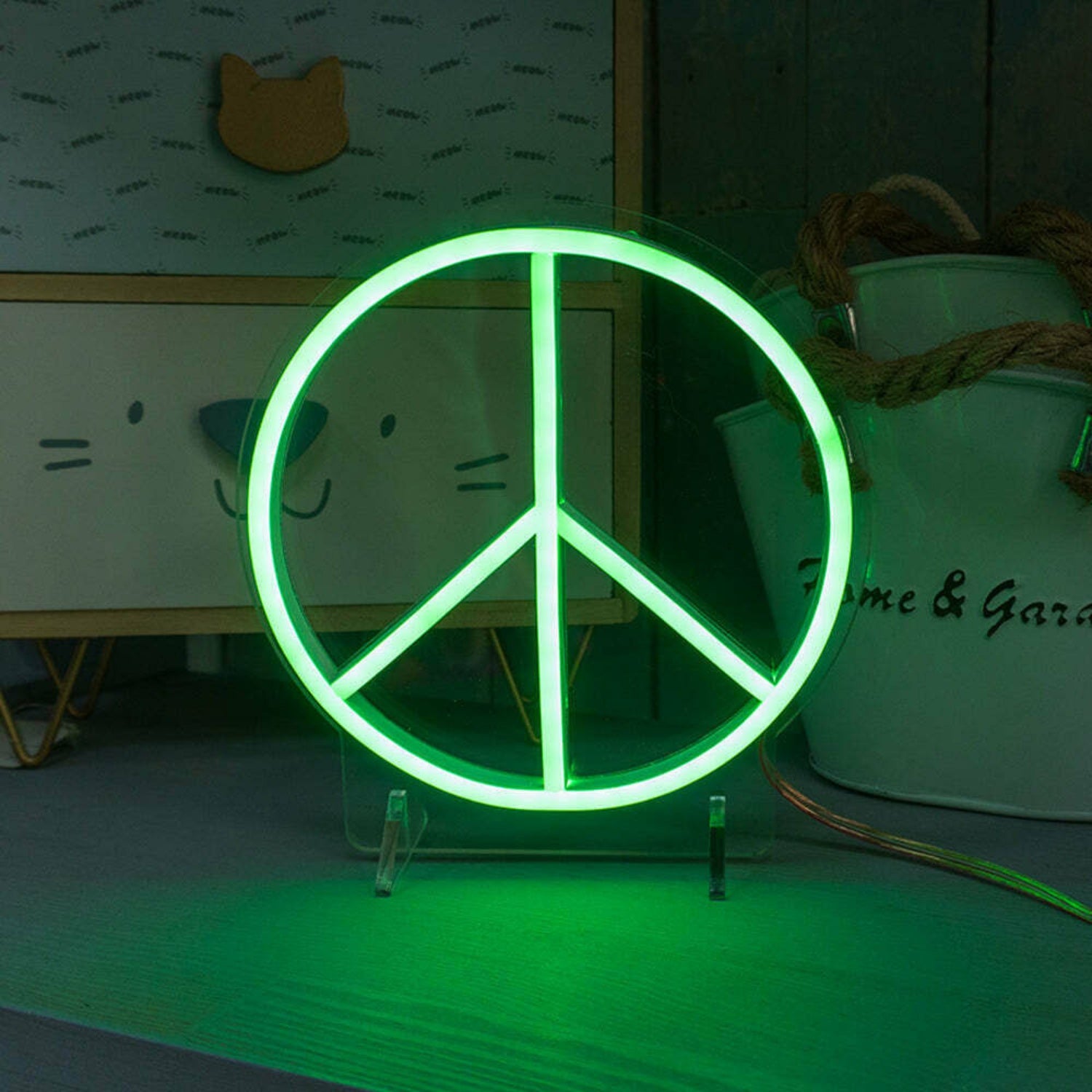 Peace Symbol Neon Universal Message Of Harmony | Shineneon
