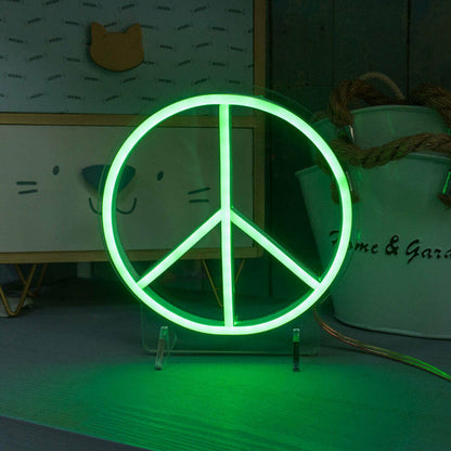 Peace Symbol Neon Universal Message Of Harmony | Shineneon