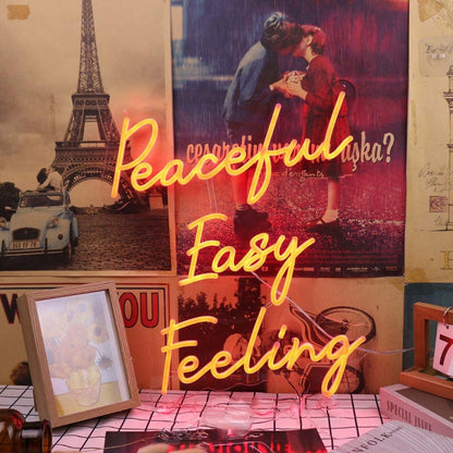 Peaceful Easy Feeling Red Led Neon Sign - Shineneon