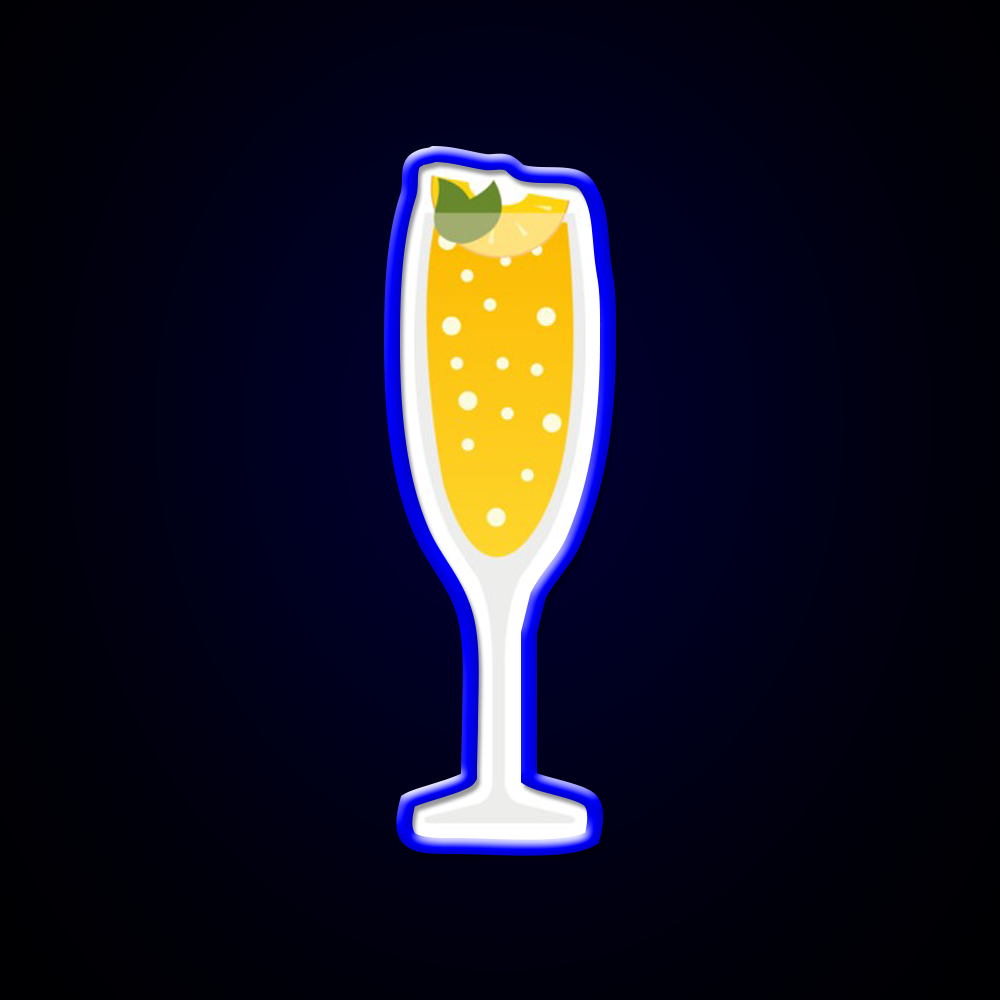 Peach Bellini Cocktail Bar Decor Led Neon Sign Rgb Color - LED neon sign view 5