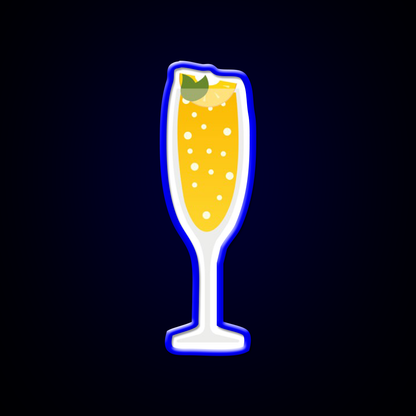 Peach Bellini Cocktail Bar Decor Led Neon Sign Rgb Color - LED neon sign view 5