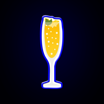 Peach Bellini Cocktail Bar Decor Led Neon Sign Rgb Color - Shineneon