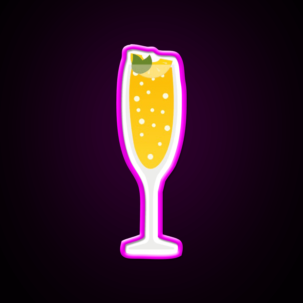 Peach Bellini Cocktail Bar Decor Led Neon Sign Rgb Color - Shineneon