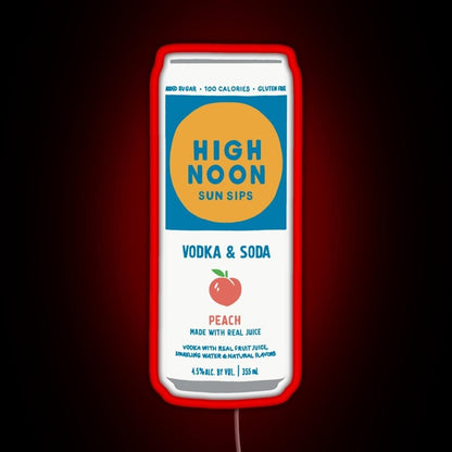 Peach High Noon Rgb Led Neon Sign Pop Wall Art - Shineneon