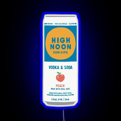Peach High Noon Rgb Led Neon Sign Pop Wall Art - Shineneon