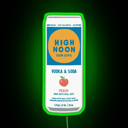 Peach High Noon Rgb Led Neon Sign Pop Wall Art - Shineneon