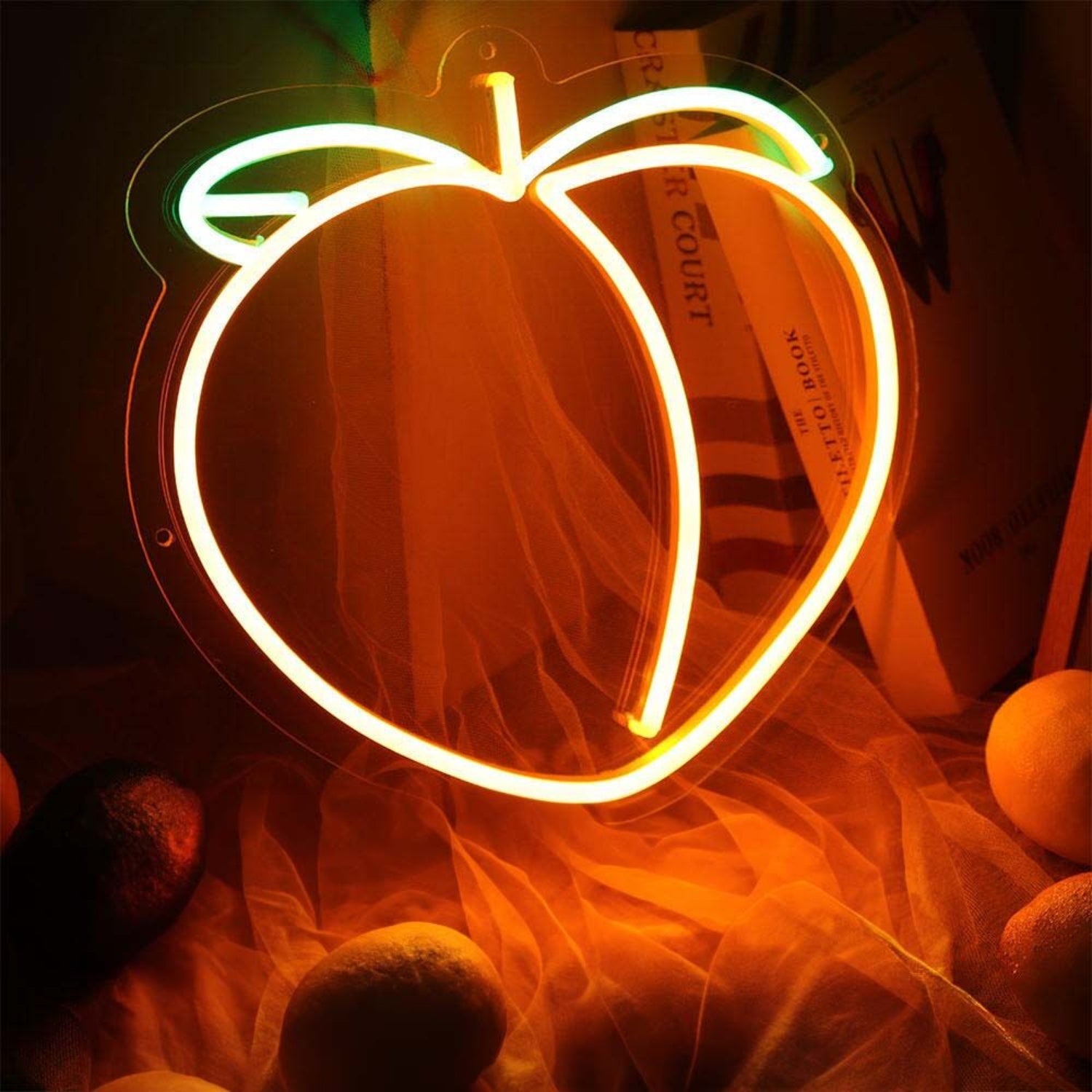 Peach Led Neon Sign For Whimsical And Fun Spaces | Shineneon