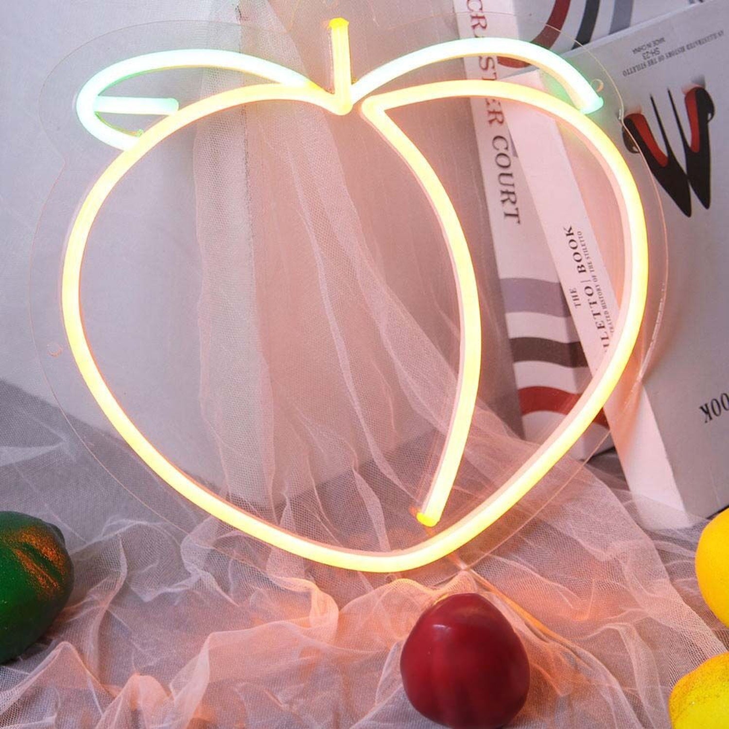 Peach Led Neon Sign For Whimsical And Fun Spaces | Shineneon