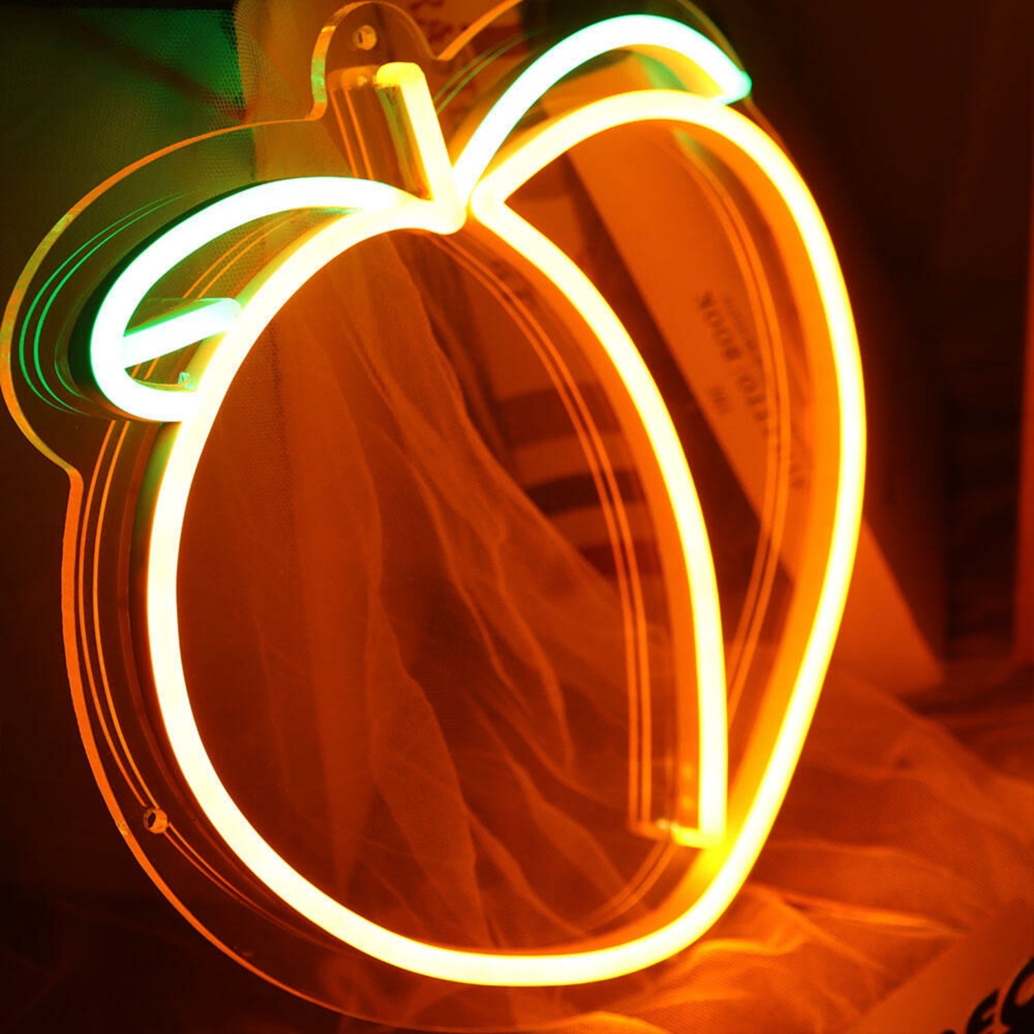 Peach Led Neon Sign For Whimsical And Fun Spaces | Shineneon