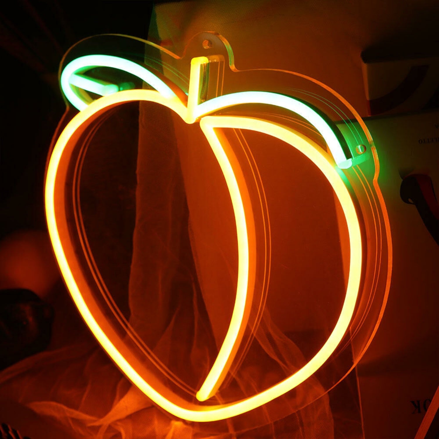 Peach Led Neon Sign For Whimsical And Fun Spaces | Shineneon