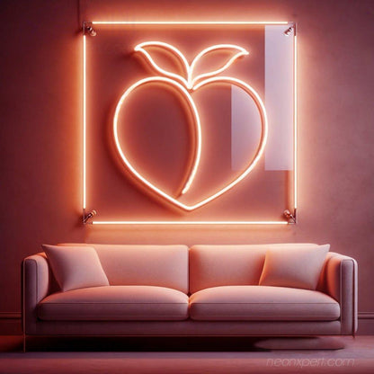Peach Orange Green Led Neon Sign For Modern Living Room Decor | Shineneon