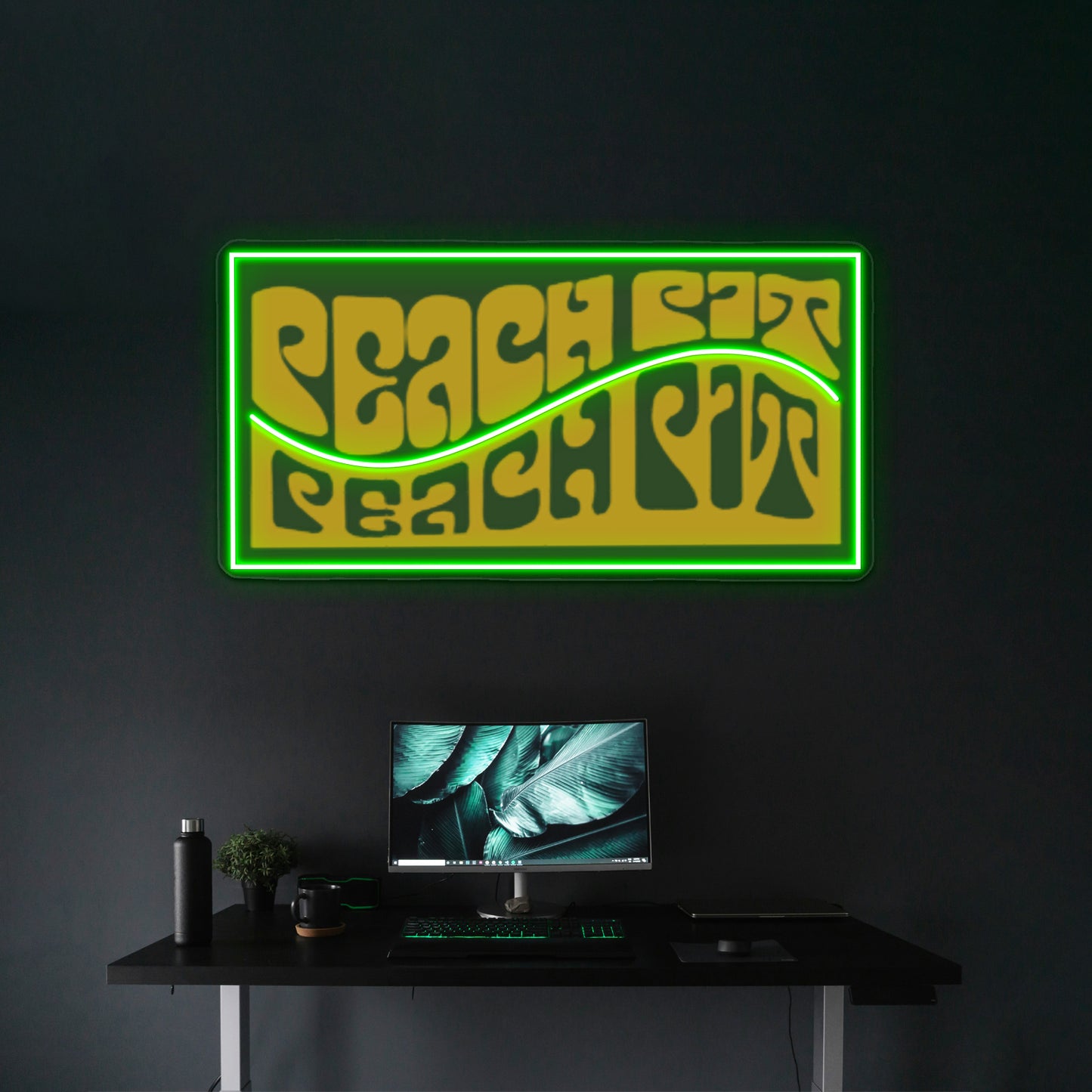 Peach Pit Artwork Neon Wall Sign