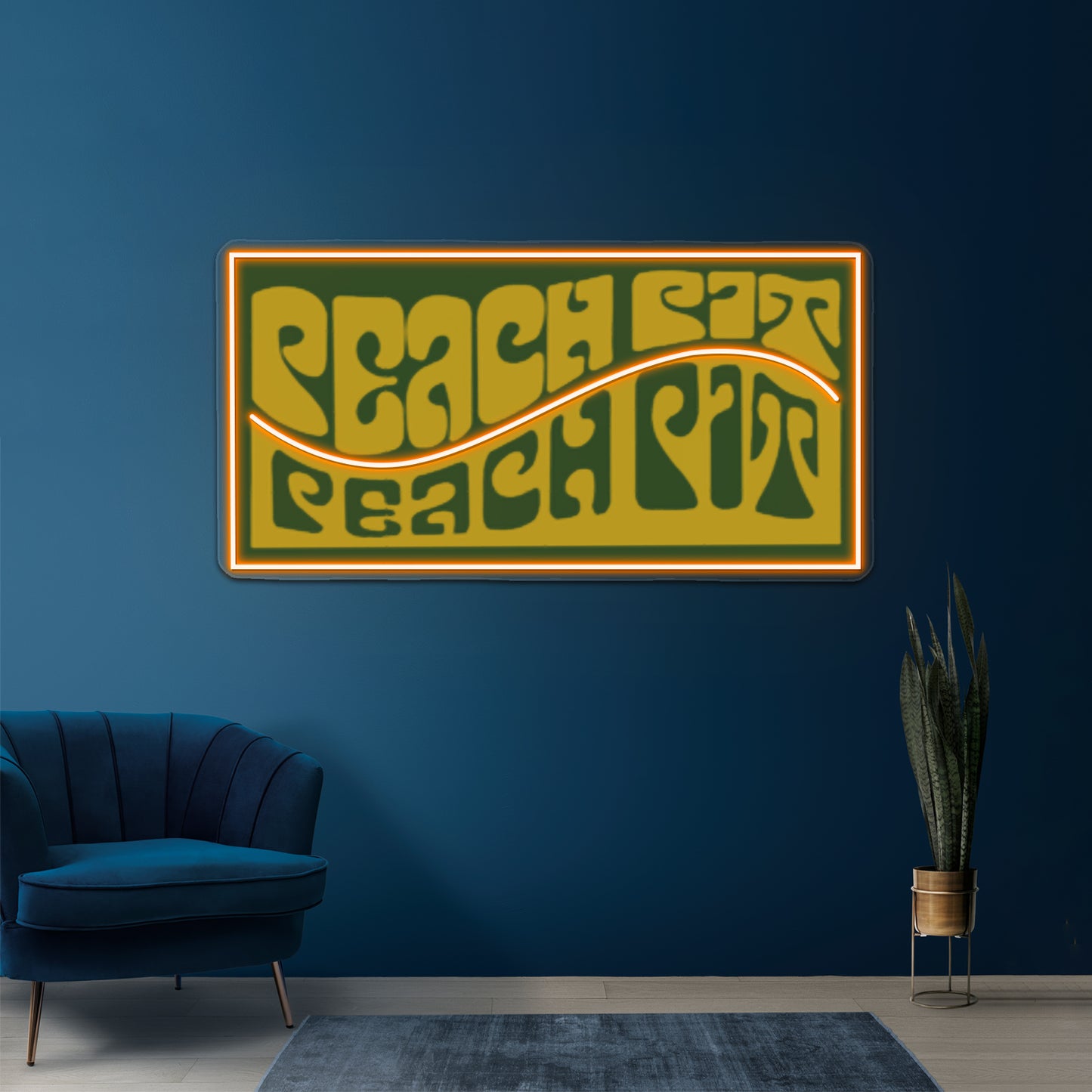 Peach Pit Artwork Neon Wall Sign