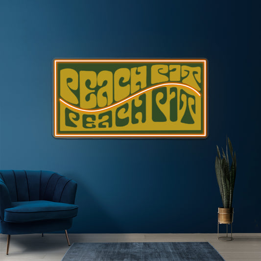 Peach Pit Artwork Neon Wall Sign