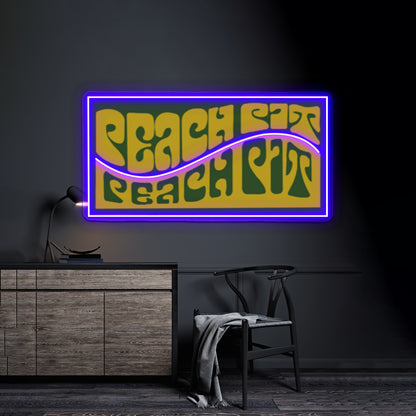 Peach Pit Artwork Neon Wall Sign