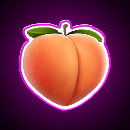 Peach Snack Food Led Neon Sign Rgb Color - Shineneon