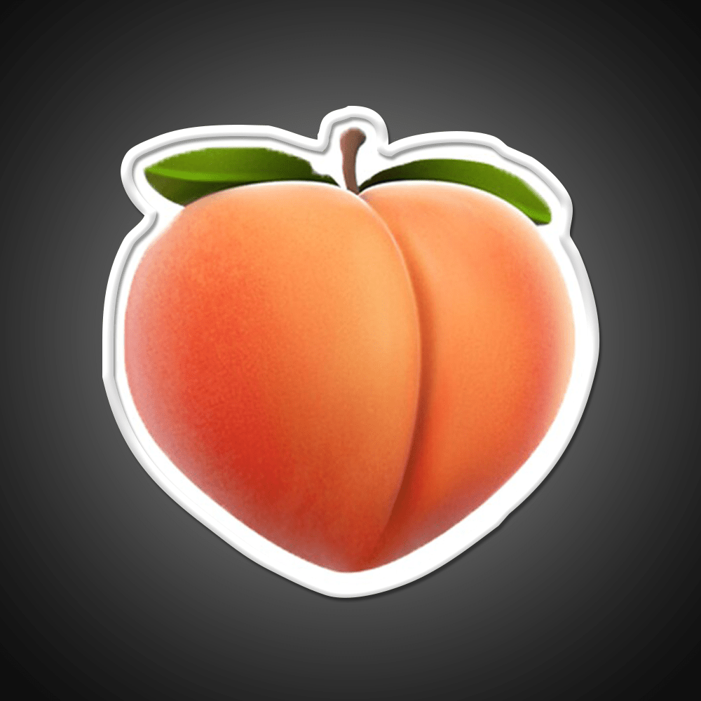 Peach Snack Food Led Neon Sign Rgb Color - Shineneon