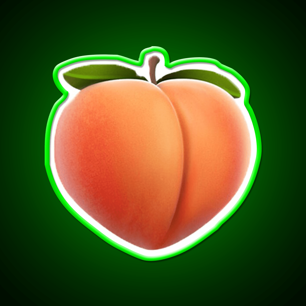 Peach Snack Food Led Neon Sign Rgb Color - Shineneon