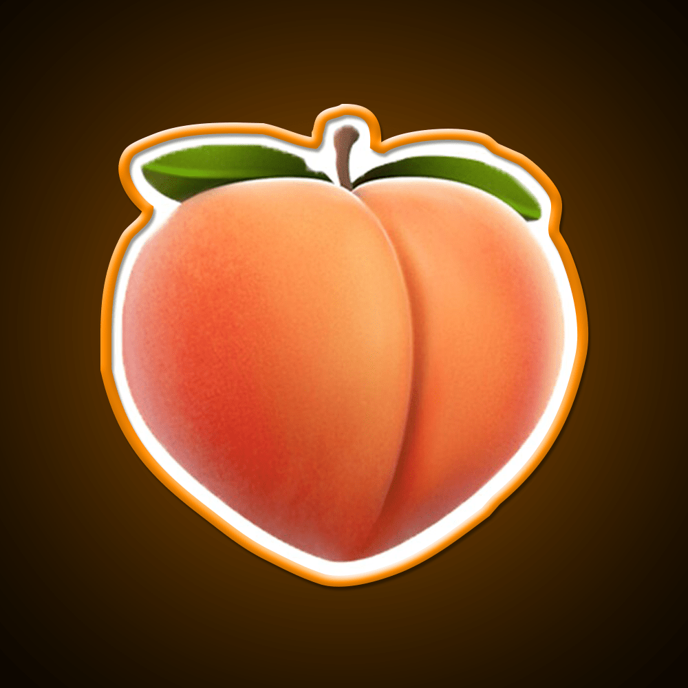Peach Snack Food Led Neon Sign Rgb Color - Shineneon