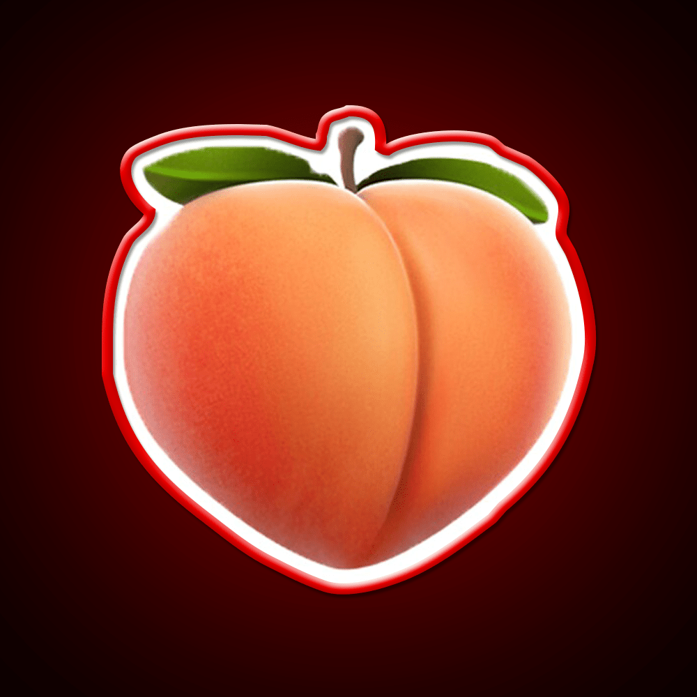 Peach Snack Food Led Neon Sign Rgb Color - Shineneon