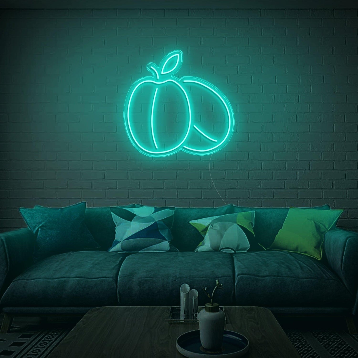 Peach V2 Red Apple Led Neon Sign For Indoor And Commercial Decor | Shineneon