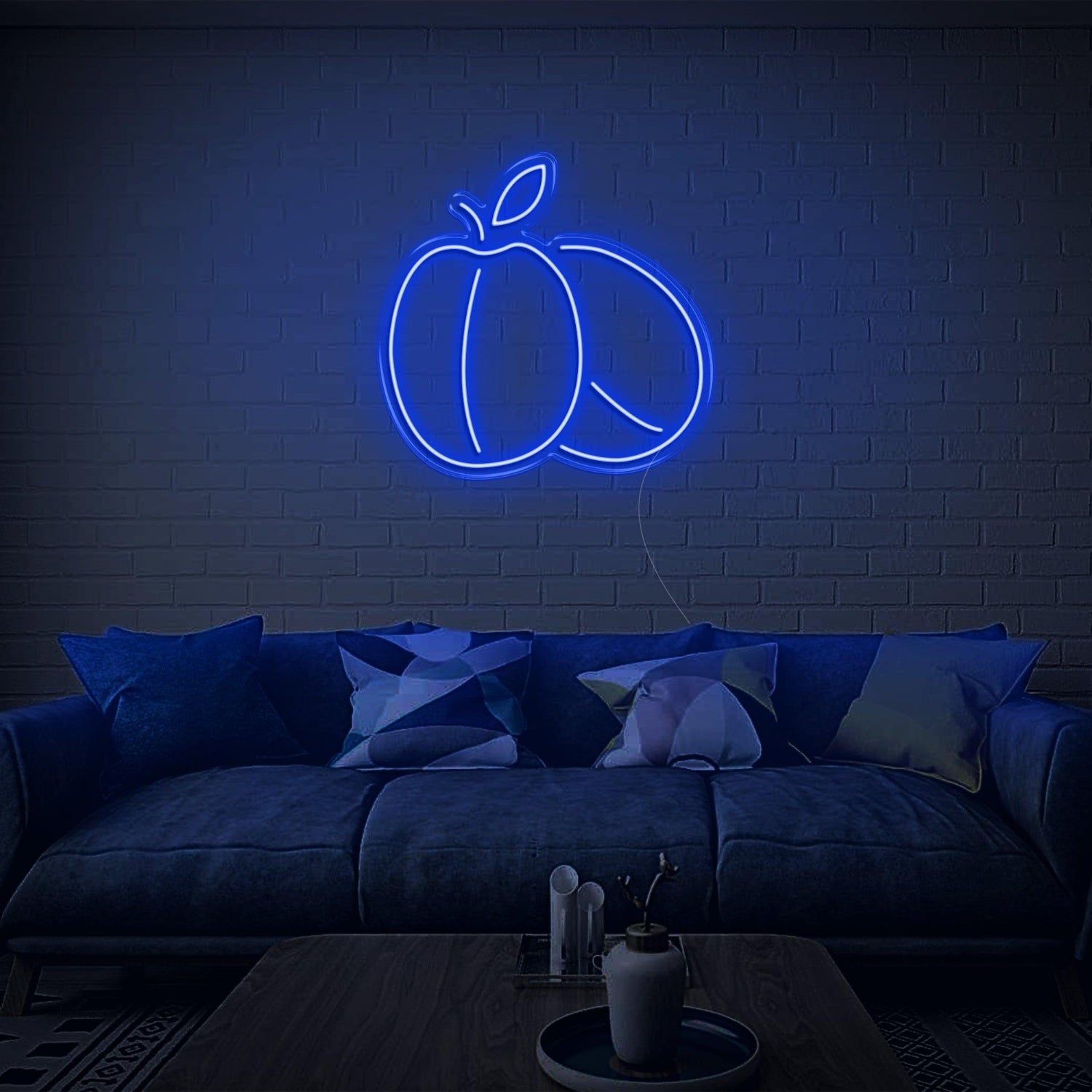 Peach V2 Red Apple Led Neon Sign For Indoor And Commercial Decor | Shineneon