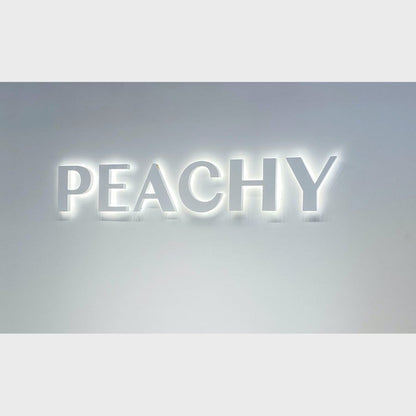 Peachy 3D Backlit Channel Letters Led Light Sign