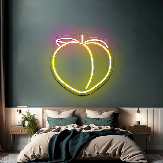 Peachy Neon Signs Artwork For Sale