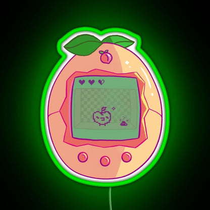Peachy Tamagotchi Rgb Led Neon Sign Pop Wall Art - Shineneon