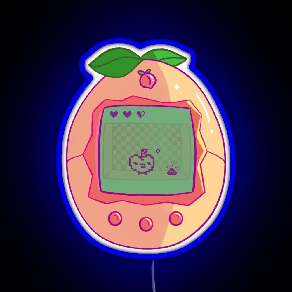 Peachy Tamagotchi Rgb Led Neon Sign Pop Wall Art - Shineneon