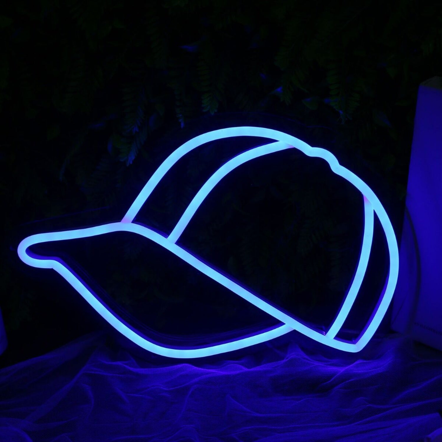 Peaked Cap Blue Neon Led Sign | Shineneon
