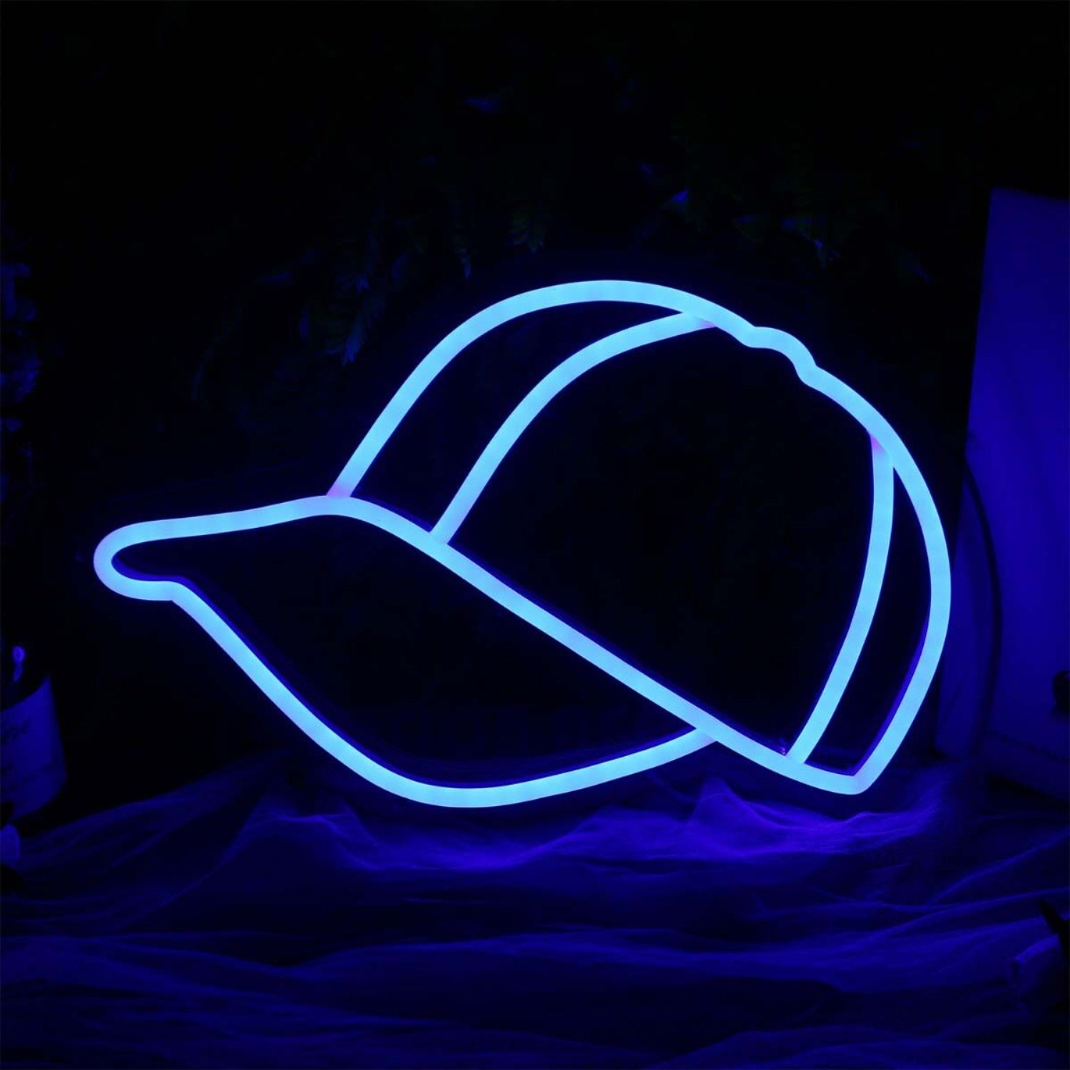Peaked Cap Blue Neon Led Sign | Shineneon