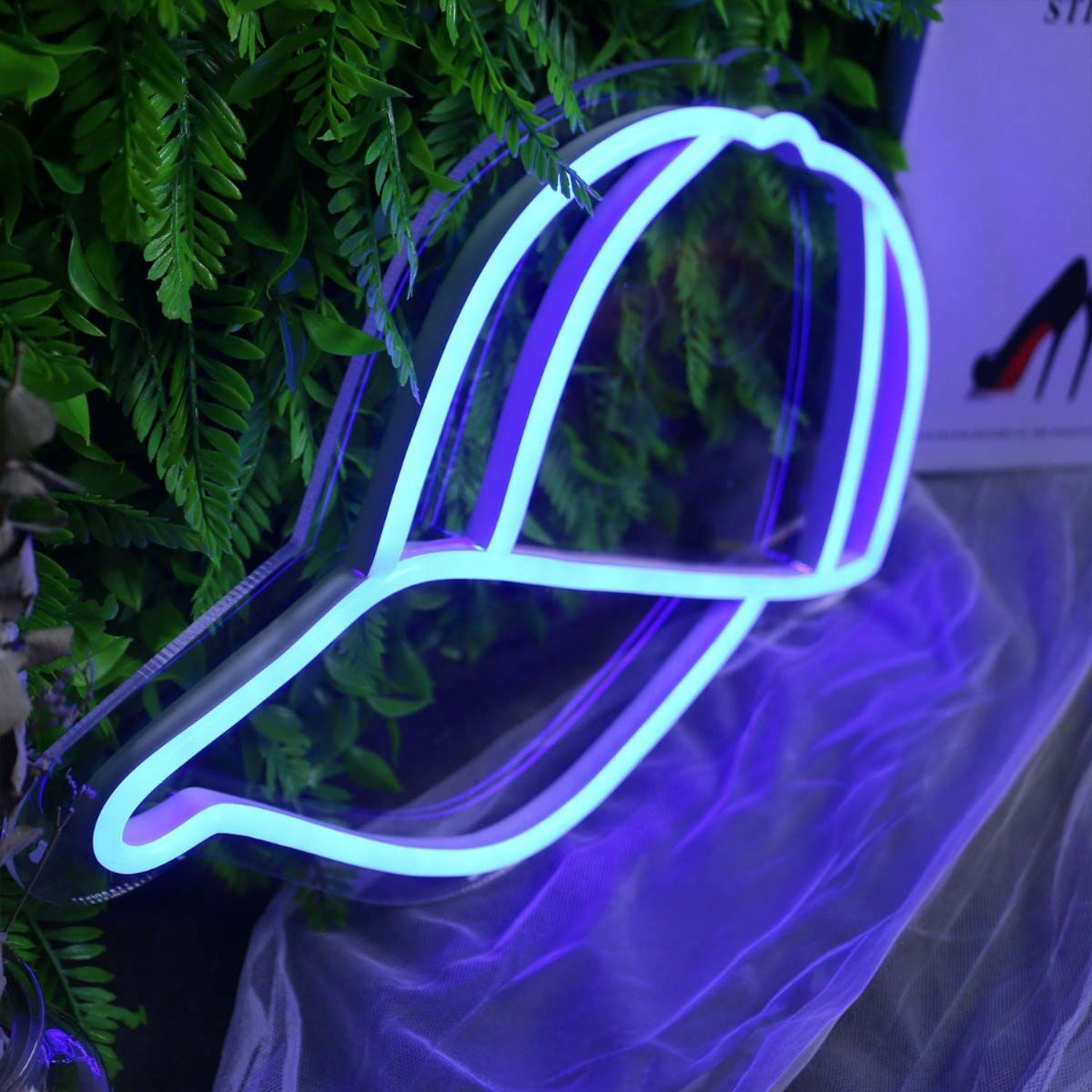 Peaked Cap Blue Neon Led Sign | Shineneon