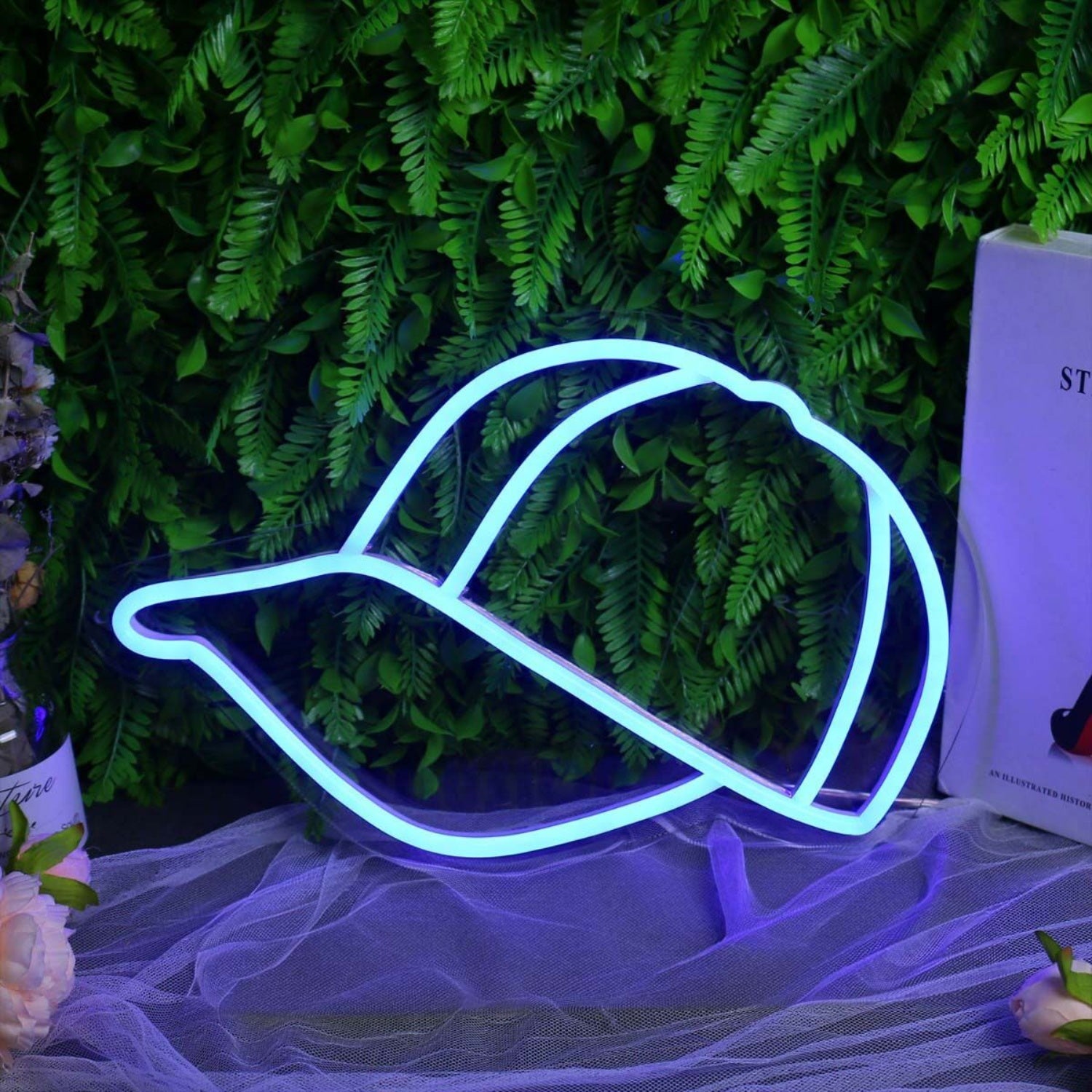 Peaked Cap Blue Neon Led Sign | Shineneon