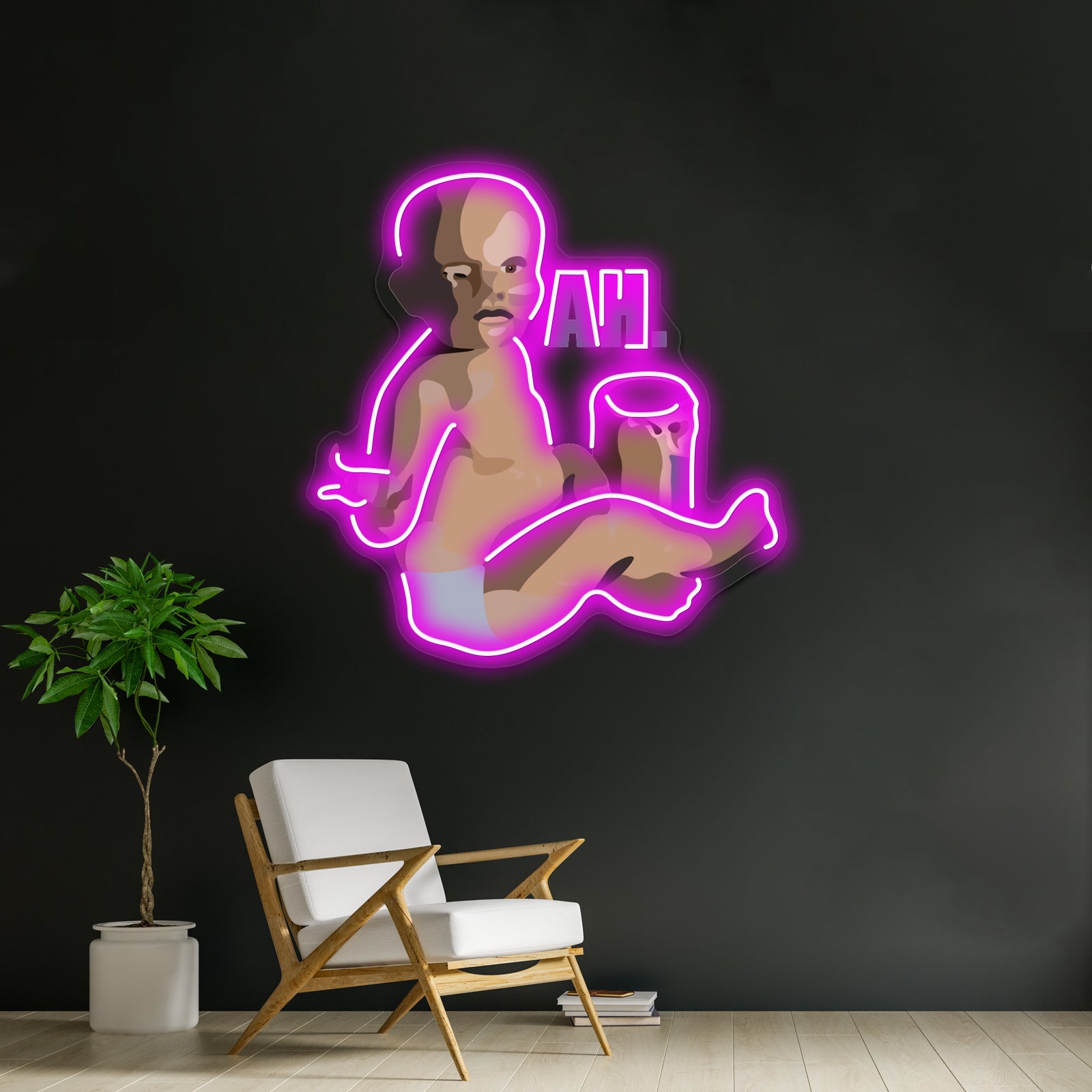 Peanut Butter Baby Artwork Neon Wall Sign | Shineneon