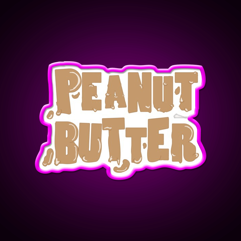 Peanut Butter Snack Food Led Neon Sign For Snack Room Rgb Color - Shineneon
