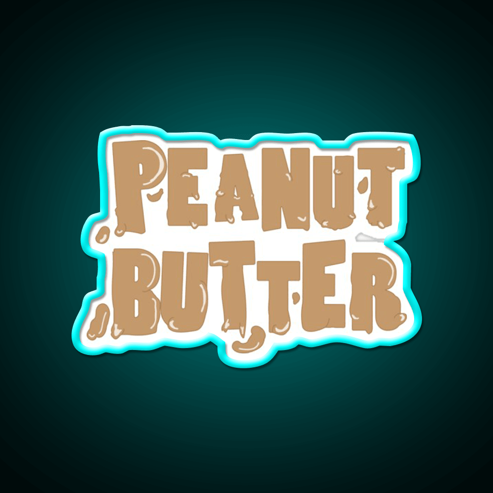 Peanut Butter Snack Food Led Neon Sign For Snack Room Rgb Color - Shineneon