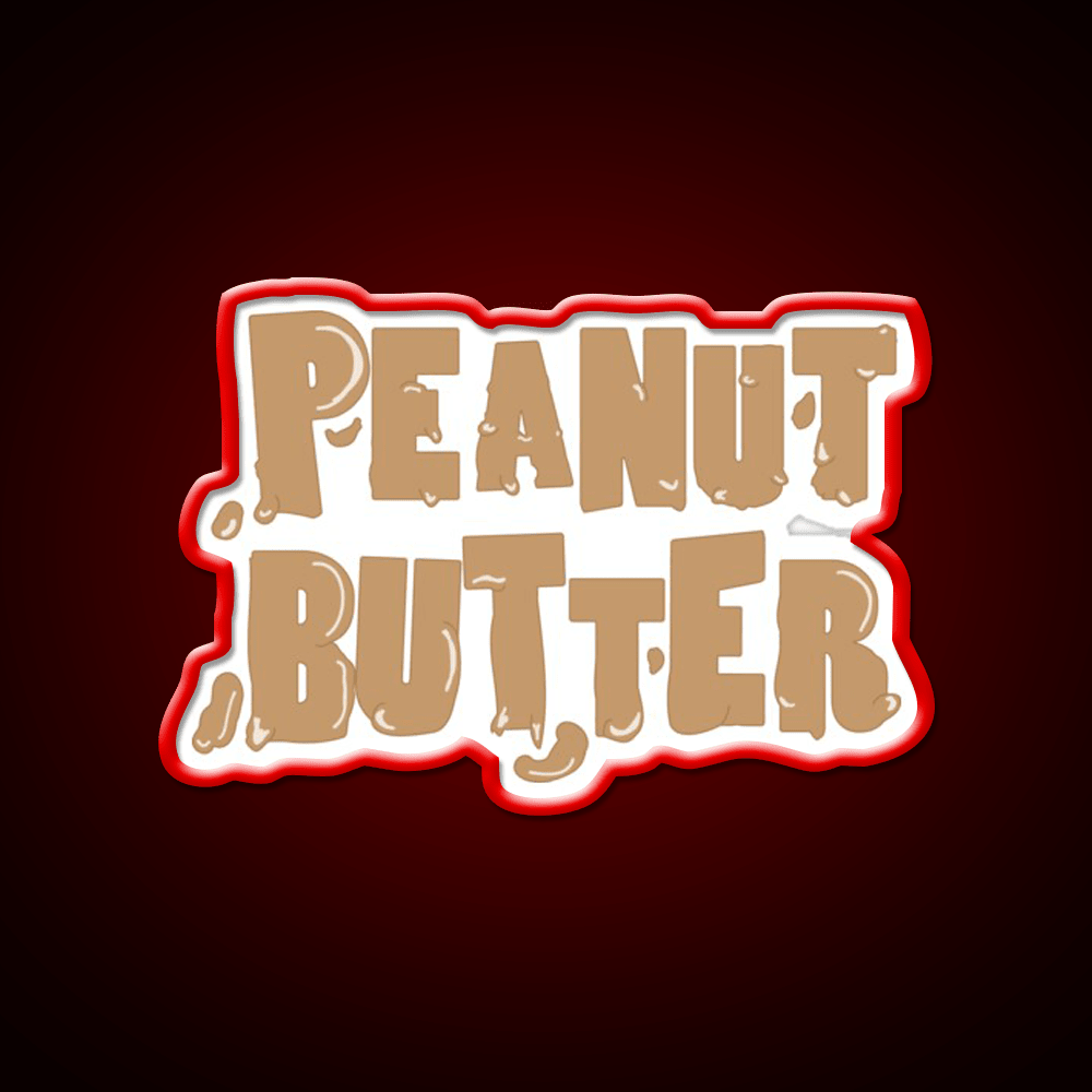 Peanut Butter Snack Food Led Neon Sign For Snack Room Rgb Color - Shineneon