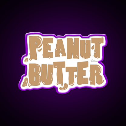 Peanut Butter Snack Food Led Neon Sign For Snack Room Rgb Color - Shineneon