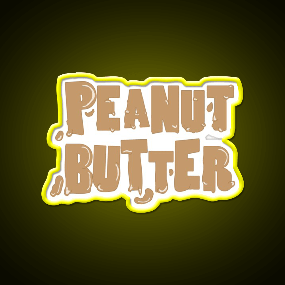 Peanut Butter Snack Food Led Neon Sign For Snack Room Rgb Color - Shineneon