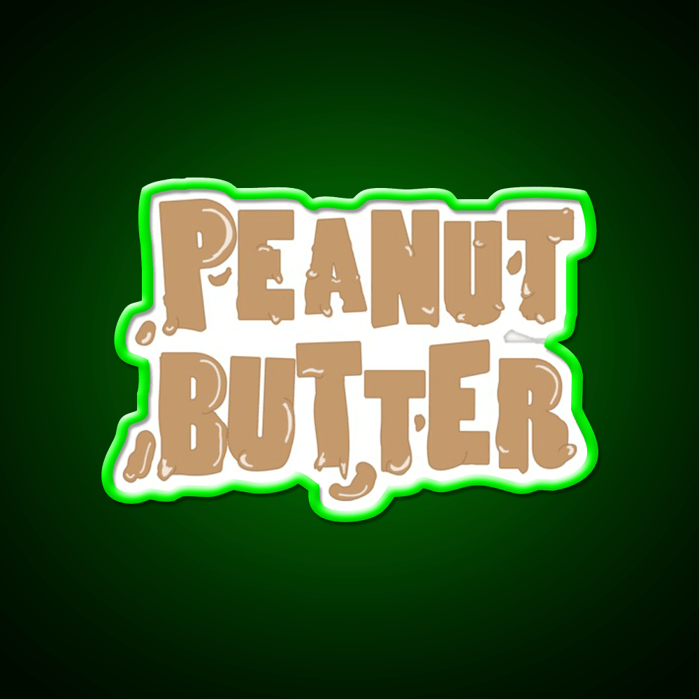 Peanut Butter Snack Food Led Neon Sign For Snack Room Rgb Color - Shineneon