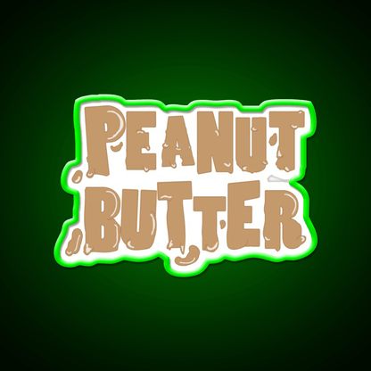 Peanut Butter Snack Food Led Neon Sign For Snack Room Rgb Color - Shineneon