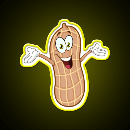 Peanut Cartoon Snack Food Led Neon Sign Rgb Color - Shineneon