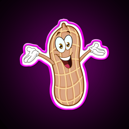 Peanut Cartoon Snack Food Led Neon Sign Rgb Color - Shineneon