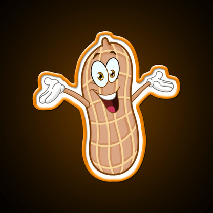 Peanut Cartoon Snack Food Led Neon Sign Rgb Color - Shineneon